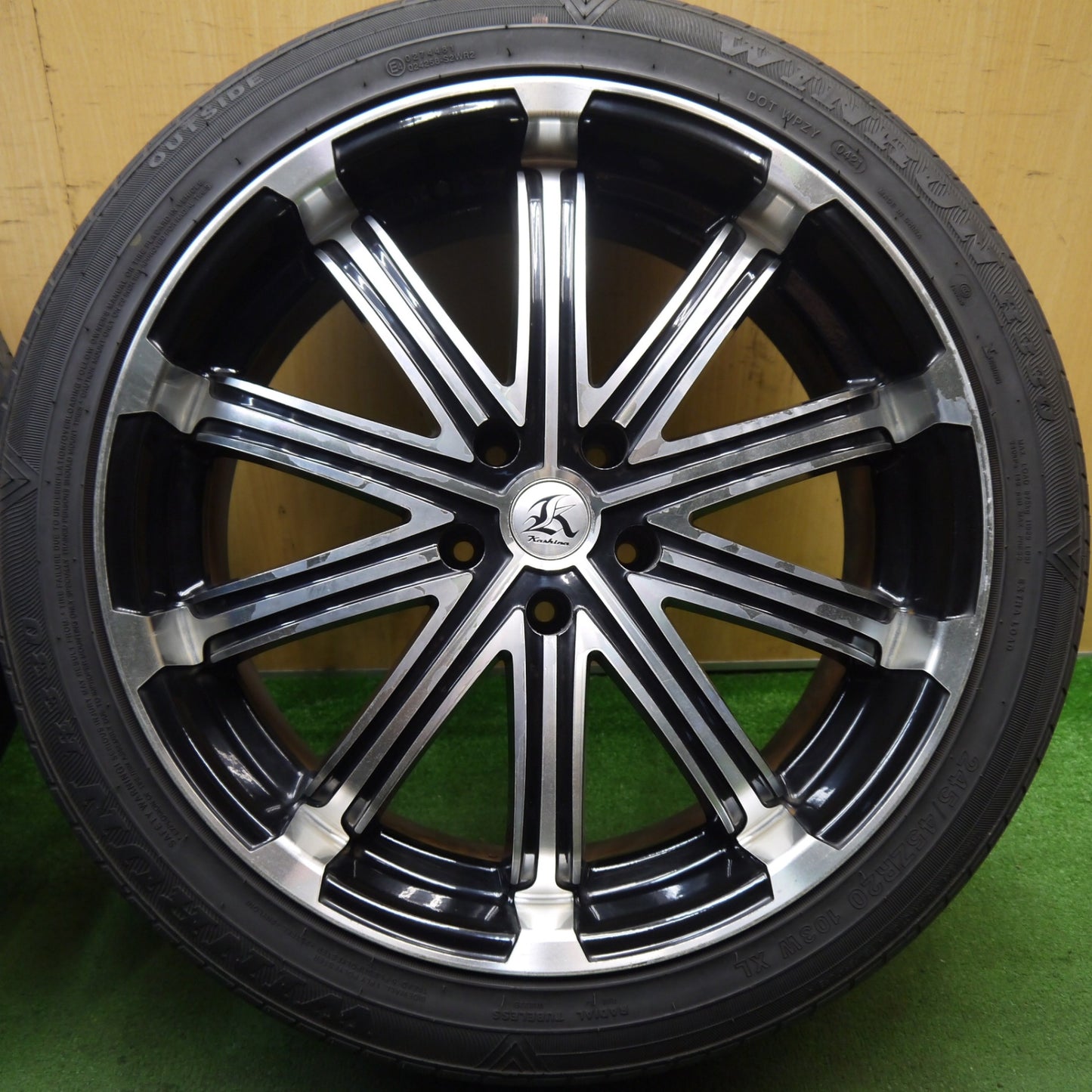4本価格！21年★KASHINA V1 245/45R20 ウィンラン R330 カシーナ 20インチ PCD114.3/5H★5072509Hノ