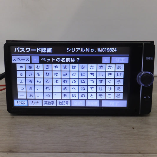 [送料無料] 現状品★富士通テン製 トヨタ 純正 SDナビゲーション 08545-00V51 NSZT-W62G　セキュリティロック[57]★