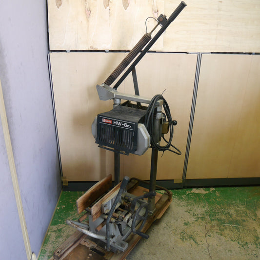 【岐阜発 直接引取限定】☆RYOBI リョービ ホゾ 取り HW-6DX 電動 工具 木工 木材 加工 機械 切断機 ほぞ とり☆
