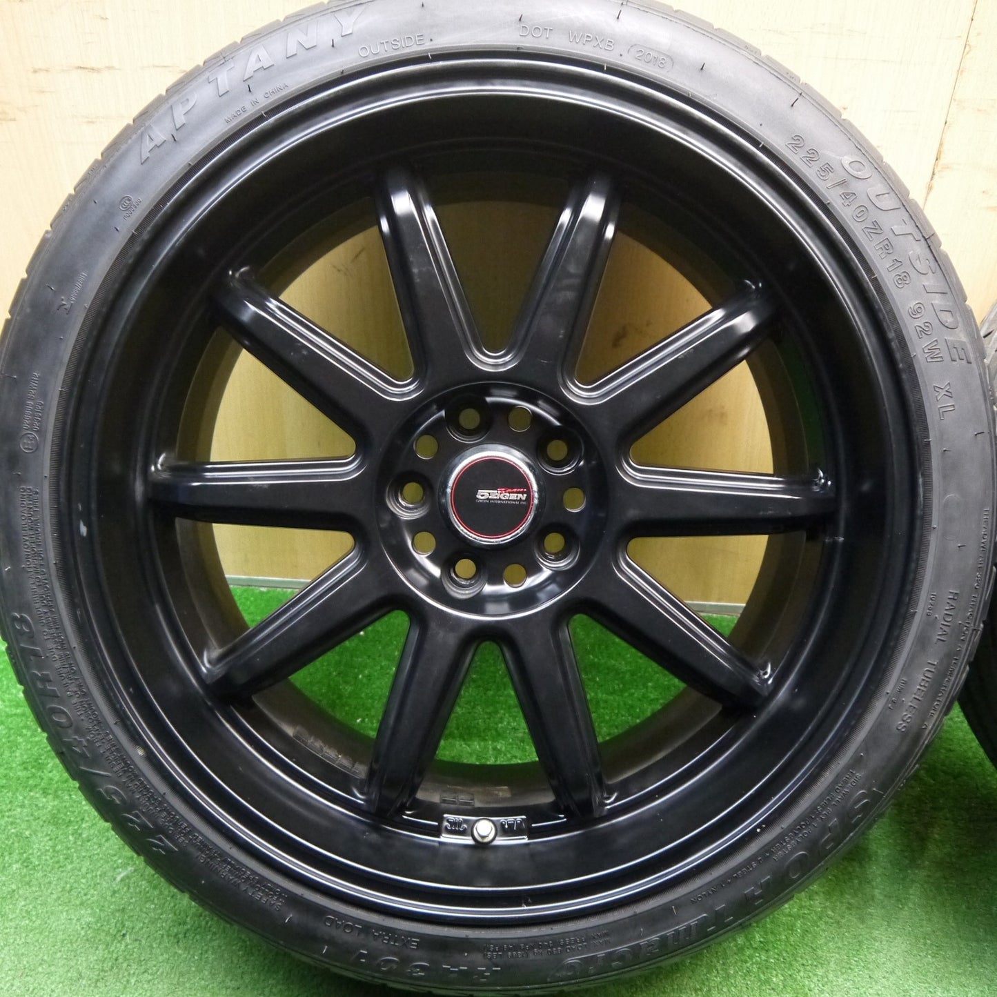 [送料無料] 4本価格★86 BRZ 等 5ZIGEN FIREBALL RR 5次元 225/40R18 アプタニー SPORT macro RA301 18インチ PCD100/5H★5031702Hノ