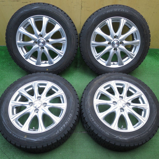 バリ溝！キレイ！9.5分★スタッドレス 175/65R15 ダンロップ ウインターマックス WM01 JOKER ジョーカー 15インチ PCD100/4H★5031113Hス