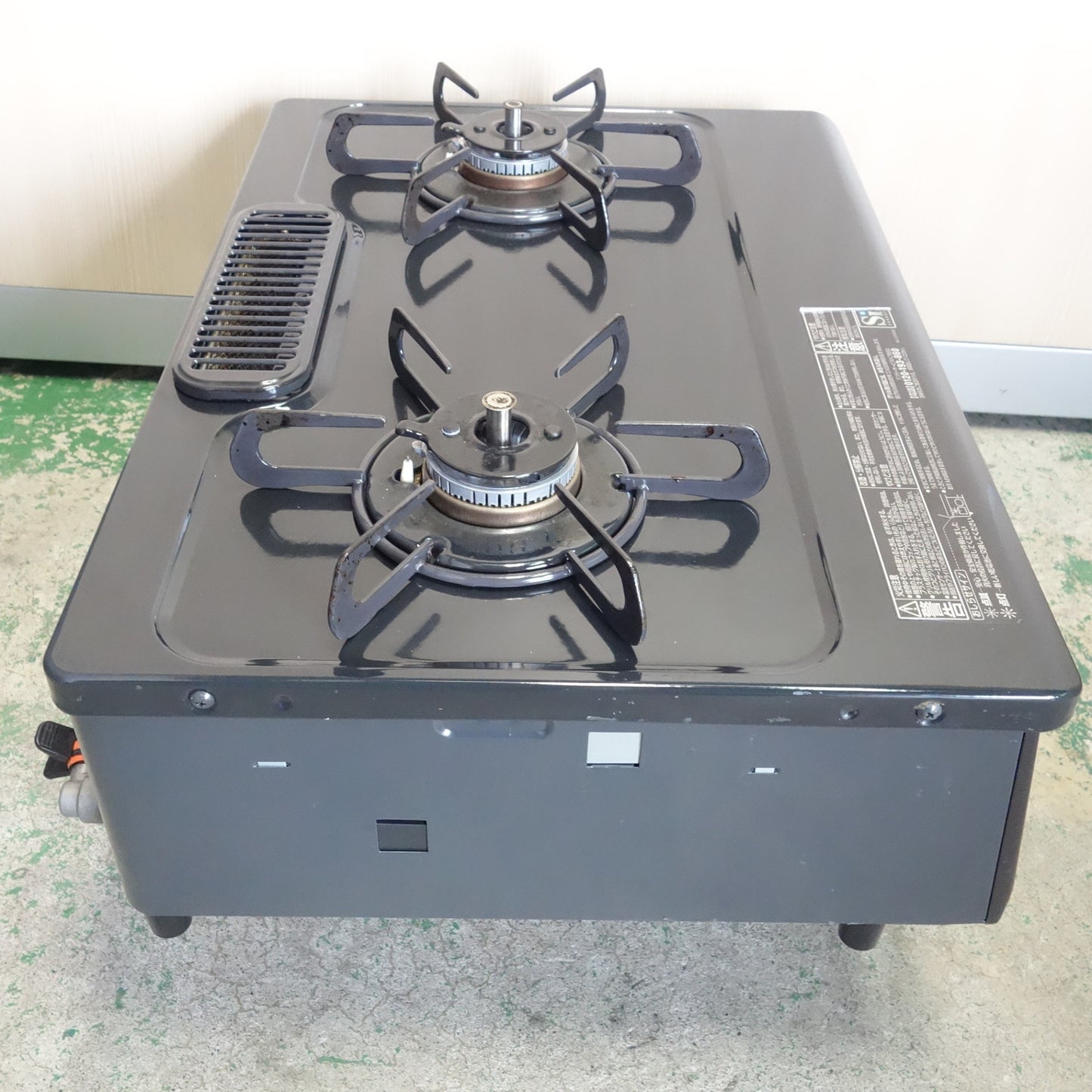 [送料無料] ☆Paloma パロマ LPガス用 ガス テーブル ガス コンロ グリル付き IC-S37K-L Siセンサー 左強火 2020年製☆