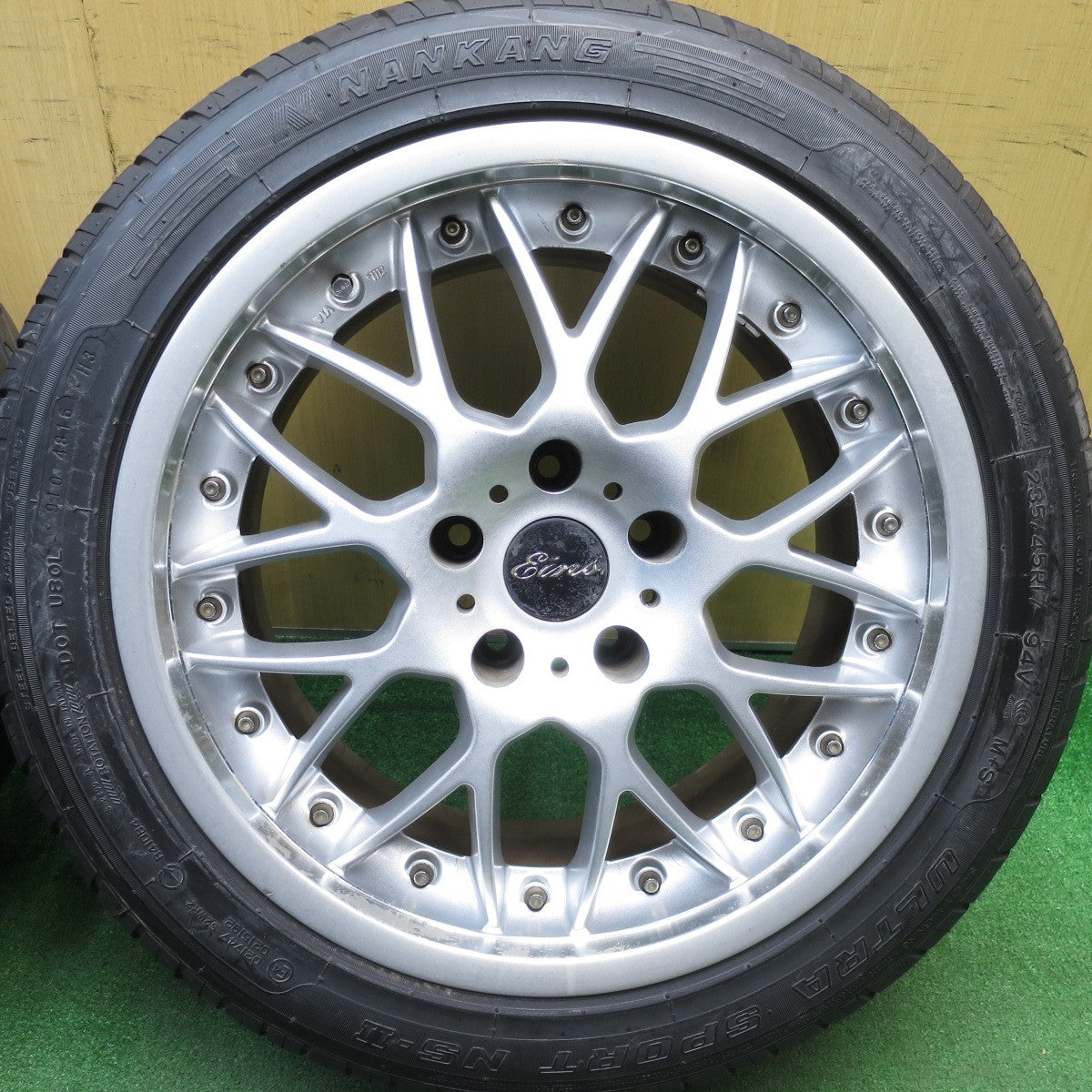[送料無料] バリ溝！9.5分★RAYS VESTA EINS KAHN3 235/45R17 ナンカン ウルトラスポーツ NS-2 レイズ 17インチ PCD114.3/5H★5031104Hノ