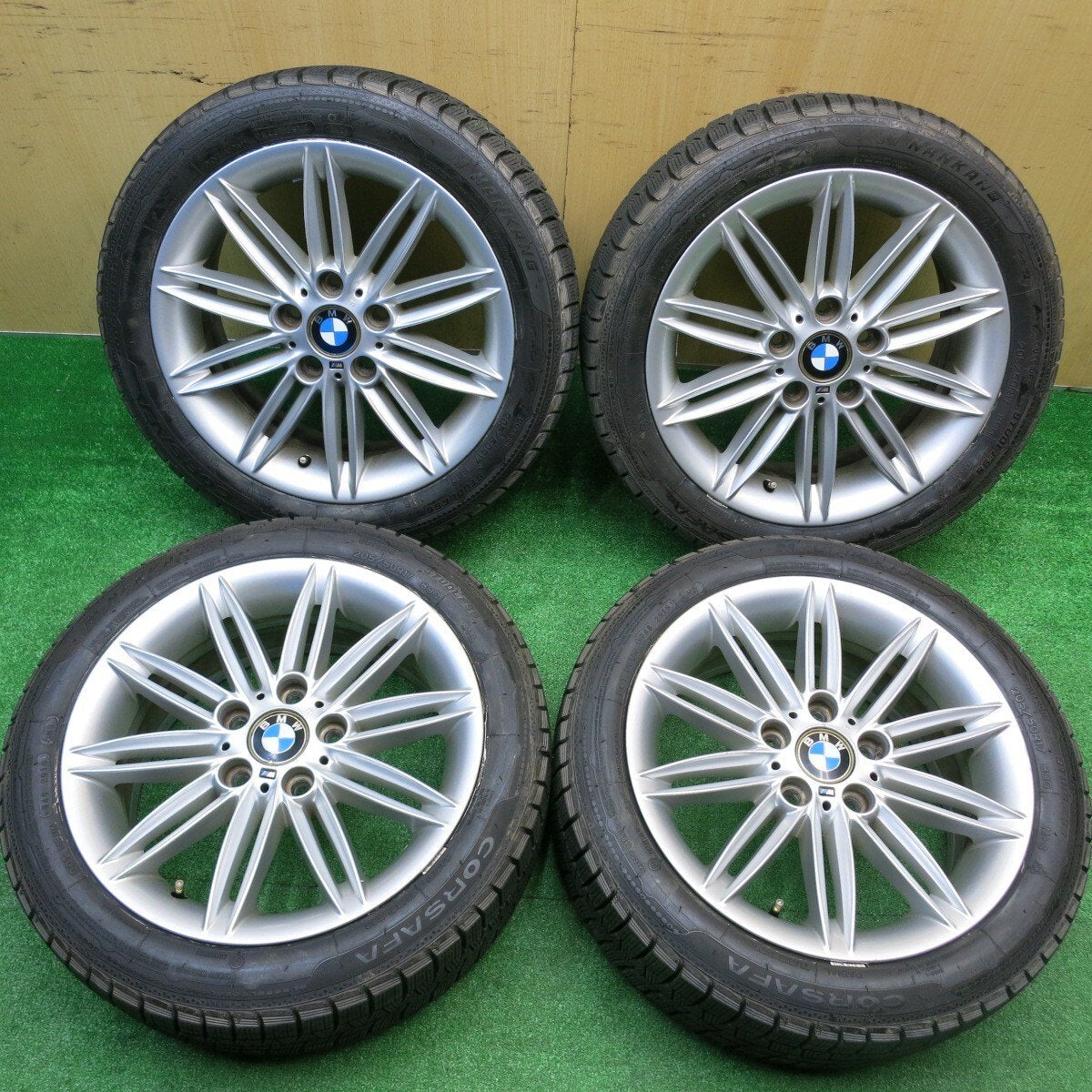 4本価格★BMW 1シリーズ E87 Mスポーツ 純正 205/50R17 スタッドレス ナンカン CORSAFA 17インチ PCD120/5H★5102309HAス