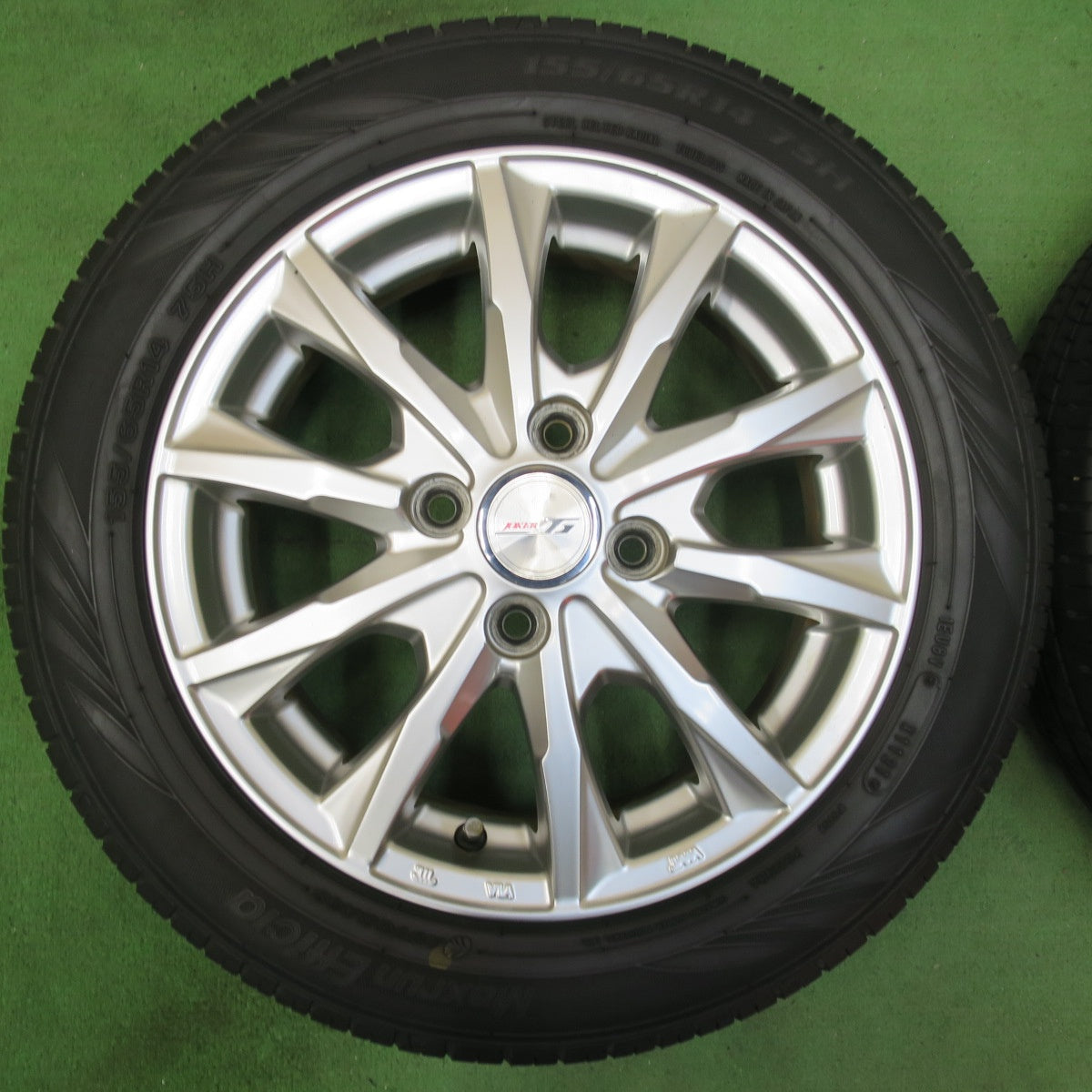 [送料無料] キレイ！21年★155/65R14 オートバックス Maxrun Efficia JOKER ジョーカー 14インチ PCD100/4H★5021701イノ