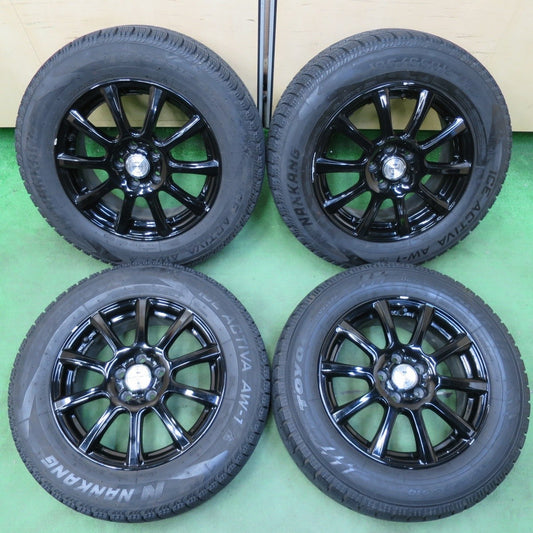 バリ溝！9.5分★プリウス 等 195/65R15 スタッドレス ナンカン アイスアクティバ AW-1 トーヨー オブザーブ ガリット GIZ JOKER 15インチ PCD100/5H★5011806イス