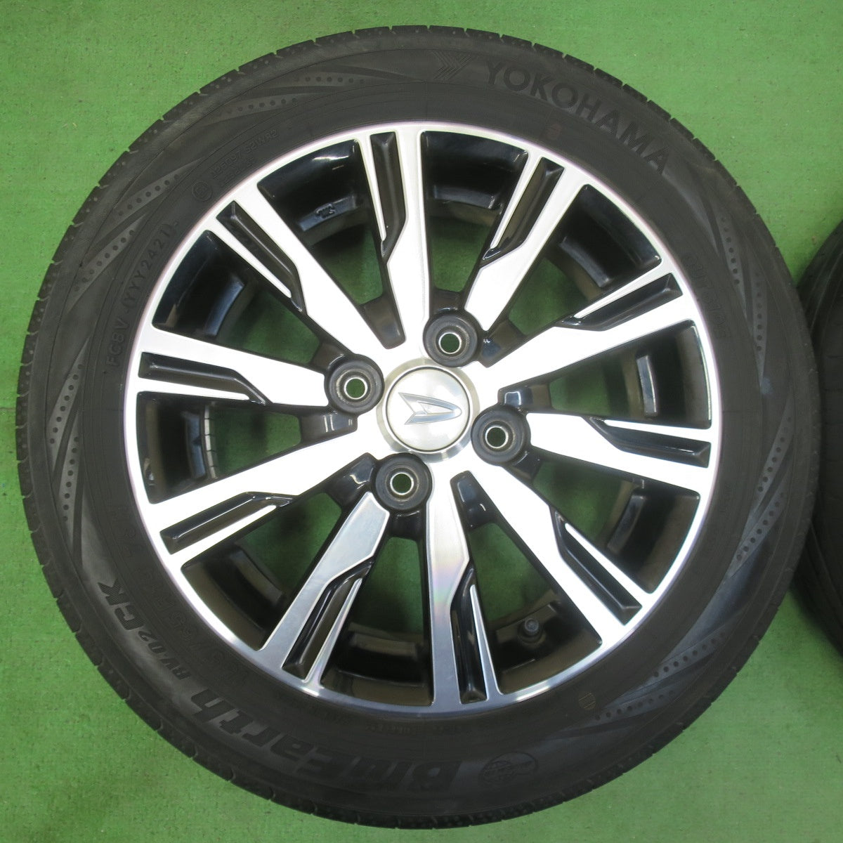 [送料無料] 4本価格！21年★ダイハツ タント カスタム 純正 155/65R14 ヨコハマ ブルーアース RV-02 CK 14インチ PCD100/4H★5031209イノ