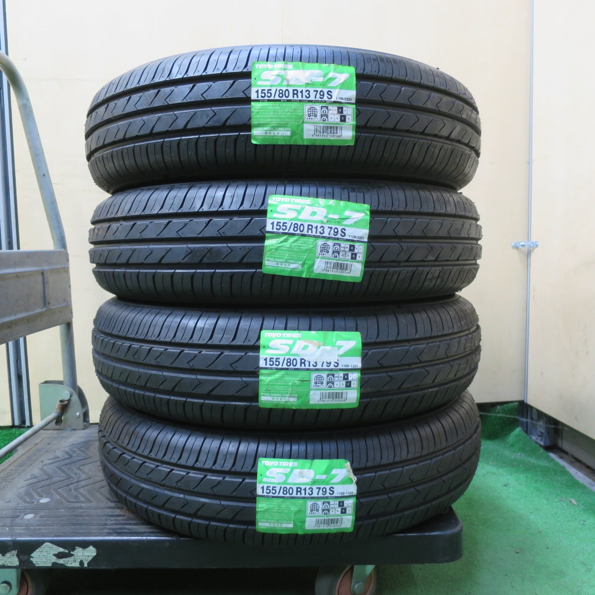 未使用★155/80R13 トーヨー SD-7 タイヤ 13インチ ヴィッツ カローラ パッソ Kei 等★5100402イノタ