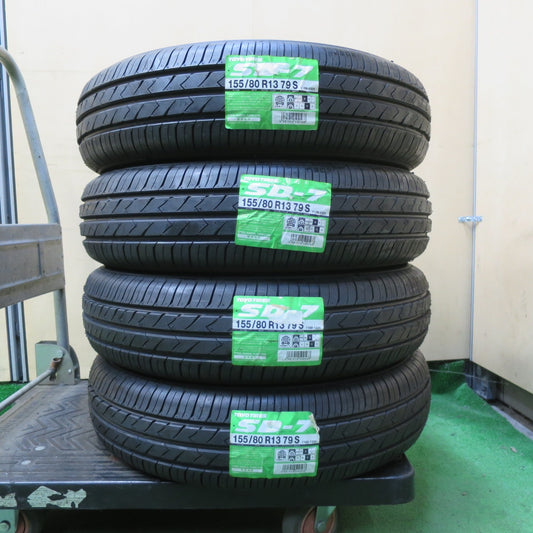 未使用★155/80R13 トーヨー SD-7 タイヤ 13インチ ヴィッツ カローラ パッソ Kei 等★5100402イノタ