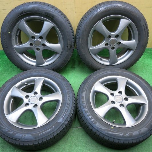 バリ溝！23年！キレイ！9.5分★スタッドレス 205/60R16 ブリヂストン ブリザック VRX2 TOPRUN トップラン 16インチ PCD114.3/5H★5032903NJス