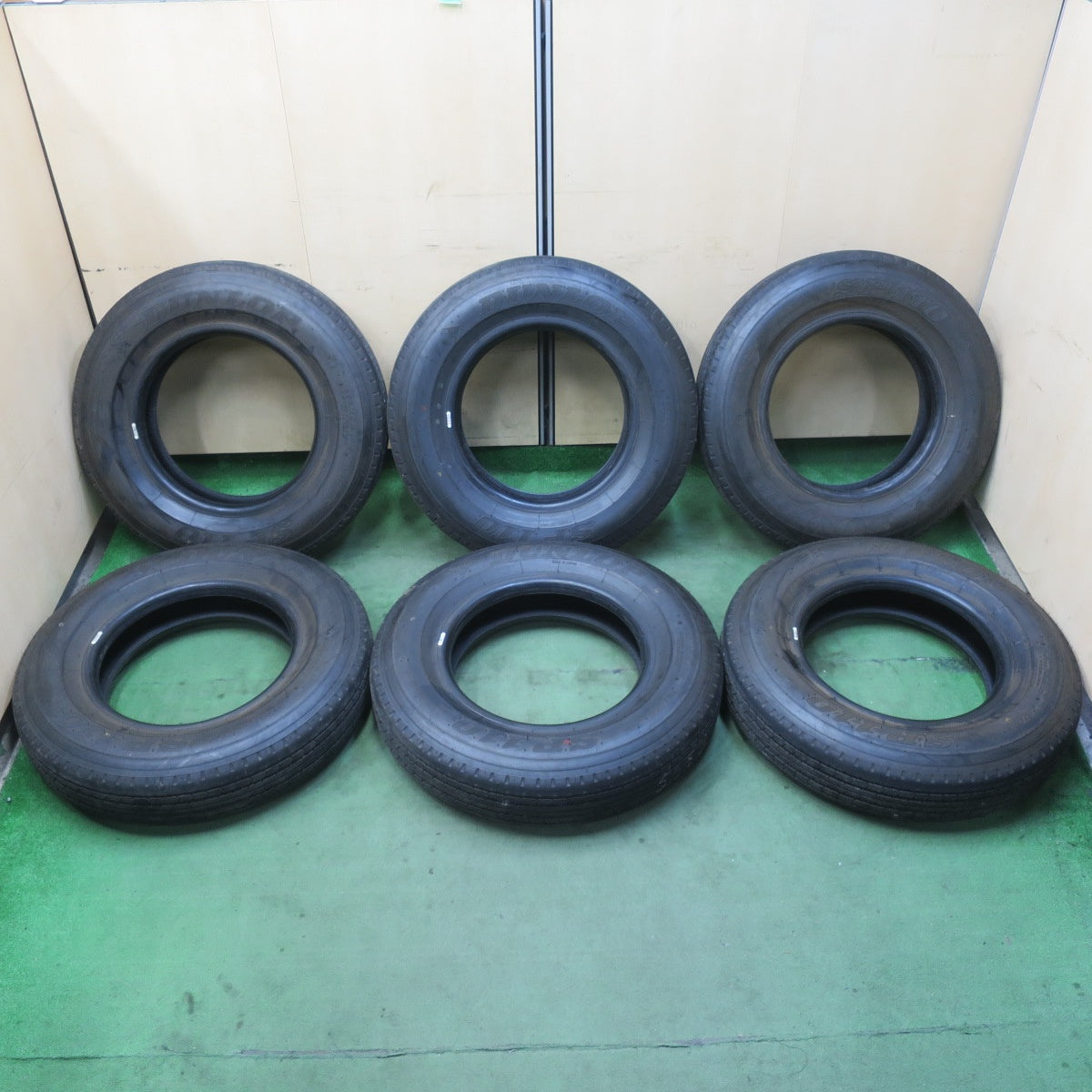 新車外し！25年！ほぼ未使用！6本★トラック タイヤ 225/80R17.5 123/122L ダンロップ SP110 17.5インチ★5122014イノタ