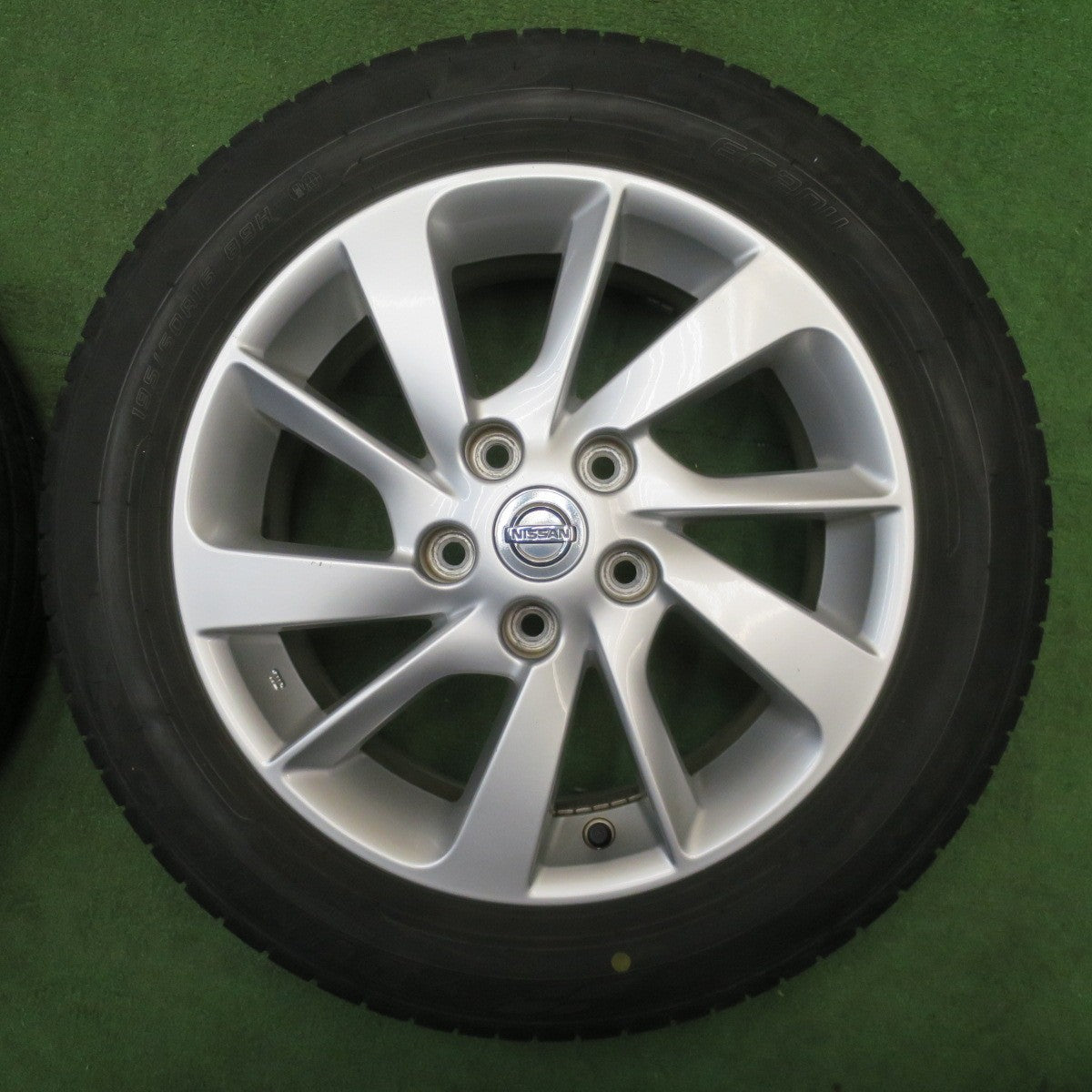 バリ溝！23年！9.5分★日産 TB17 シルフィ 純正 ENKEI 195/60R16 ダンロップ エナセーブ EC204 エンケイ 16インチ PCD114.3/5H★6032205NJノ
