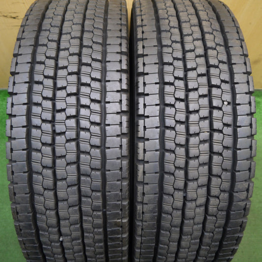 バリ溝！23年！9分！2本★トラック タイヤ 245/70R19.5 136/134J スタッドレス ブリヂストン W999 19.5インチ★5062305KKスタ