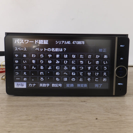 [送料無料] 現状品★デンソー製 トヨタ 純正 エクセレントナビ NHZD-W62G 08545-00V41 セキュリティロック[82]★