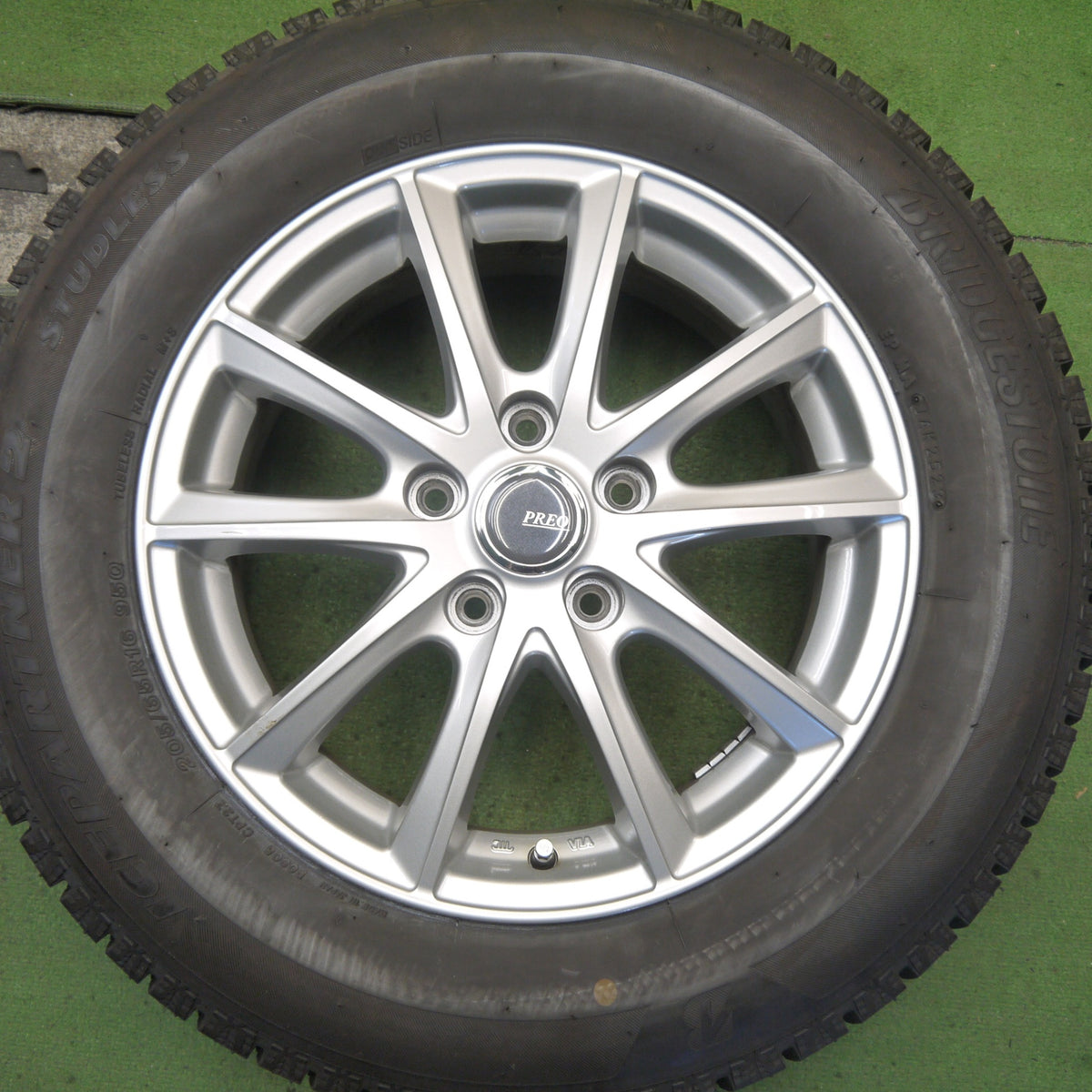 バリ溝！23年！キレイ！9.5分◎スタッドレス 205/65R16 ブリヂストン アイスパートナー2 PREO プレオ 16インチ PCD114.3/5H◎6090702Hス