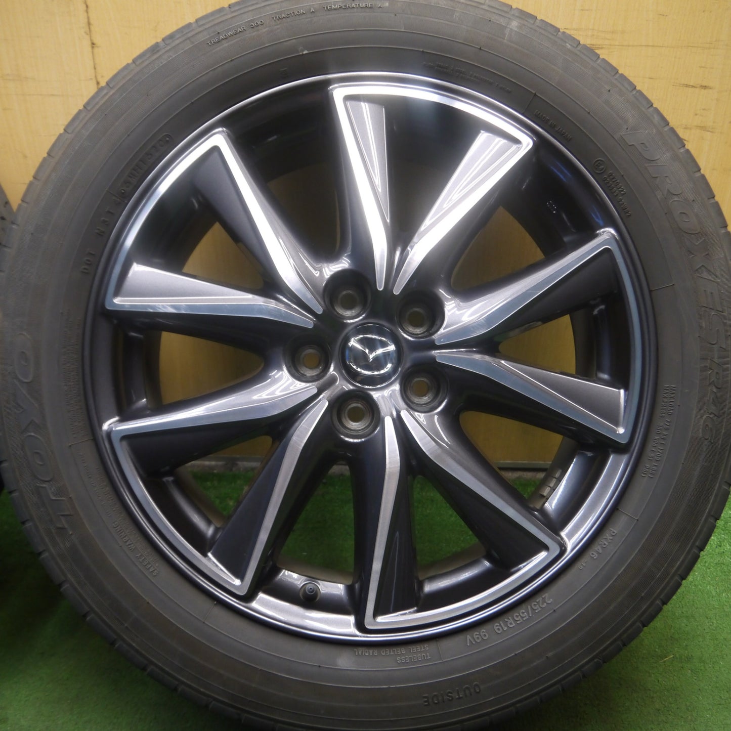 *送料無料* キレイ！20年★マツダ CX-5 純正 225/55R19 トーヨー プロクセス R46 19インチ CX5 PCD114.3/5H★4072407Hノ
