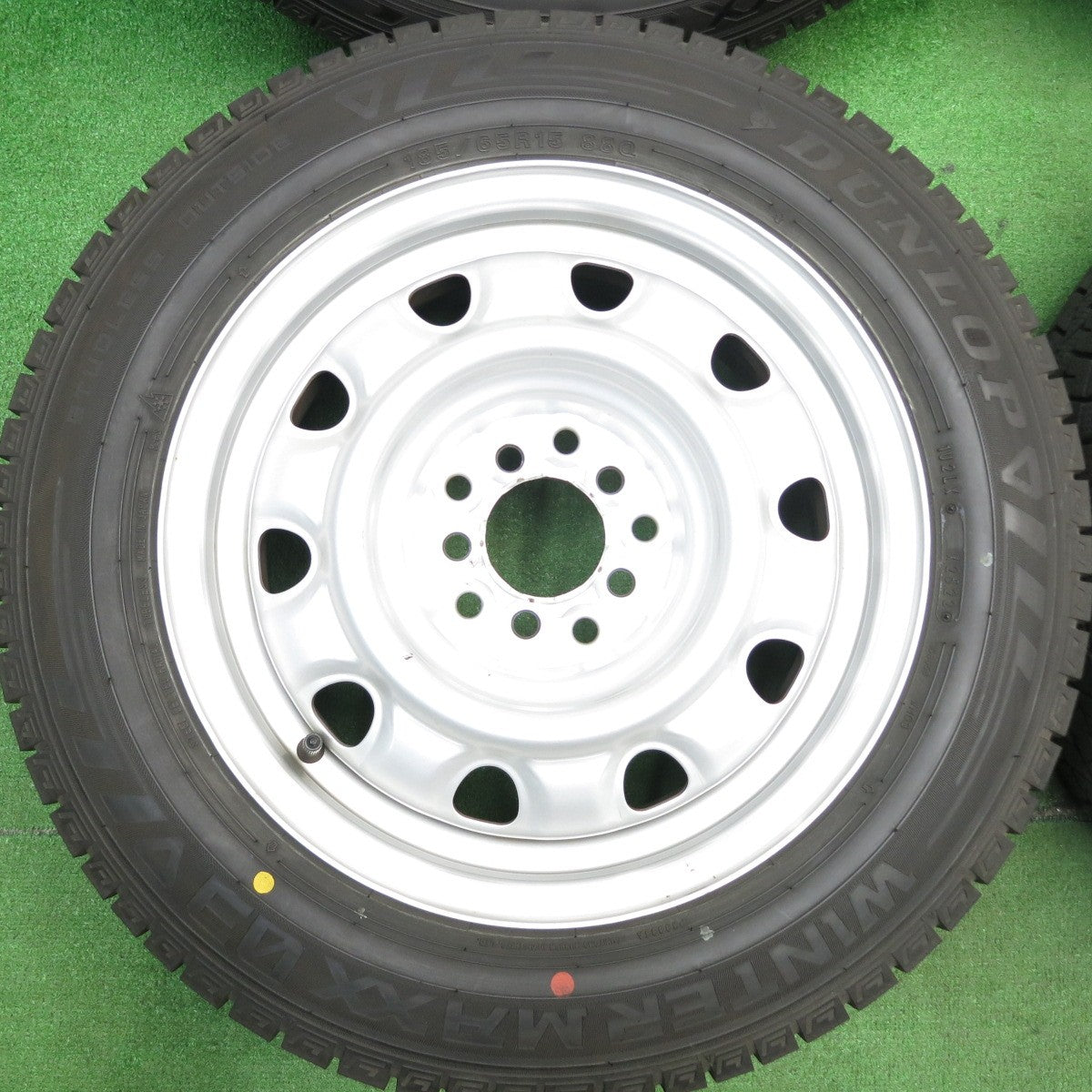 バリ溝！22年！キレイ！9.5分以上★スタッドレス 185/65R15 ダンロップ ウインターマックス 03 スチール ホイール 15インチ PCD114.3/5H★5051602AKス