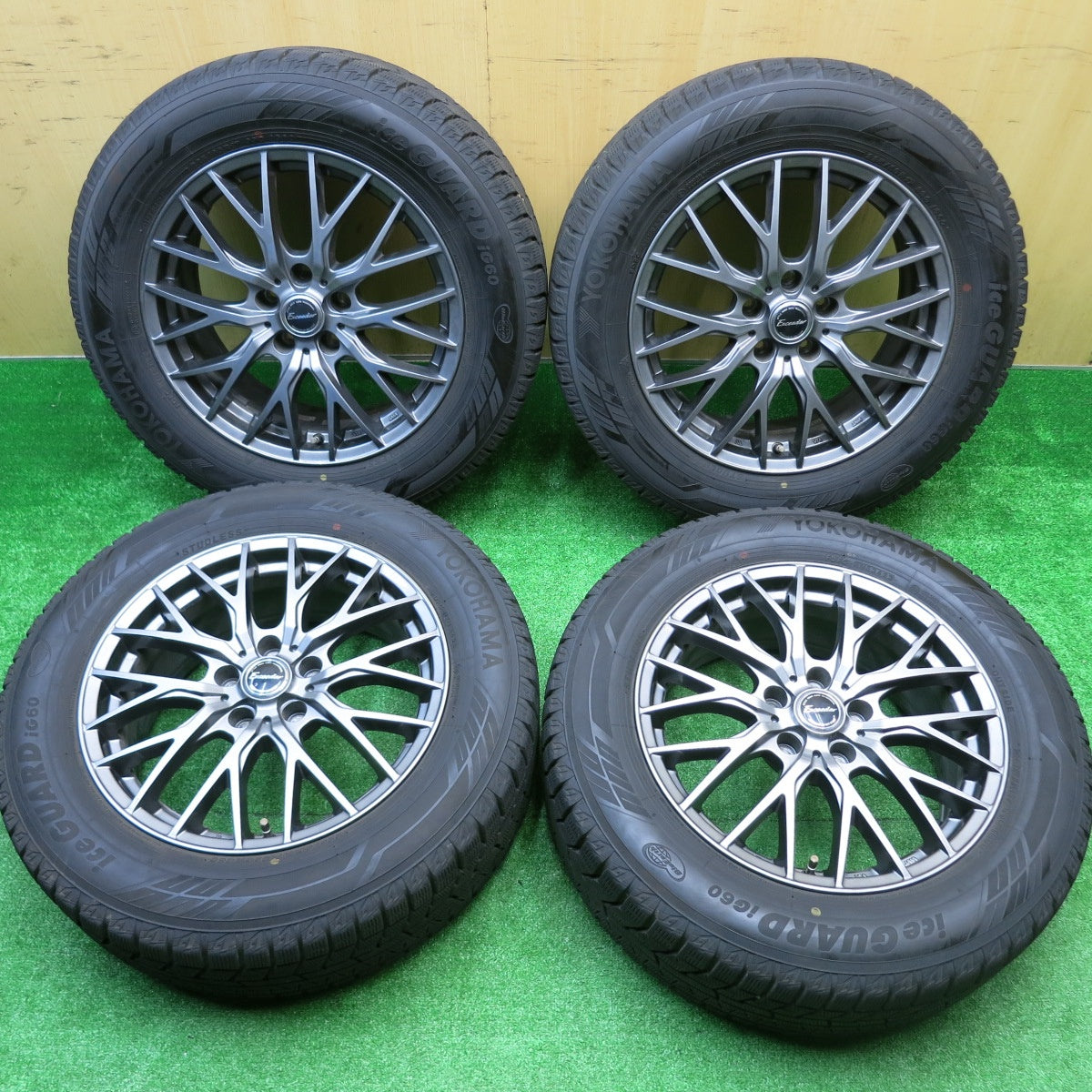 バリ溝！23年！キレイ！9.5分★スタッドレス 225/60R17 ヨコハマ アイスガード iG60 Exceeder エクシーダー 17インチ PCD114.3/5H★5101805HAス