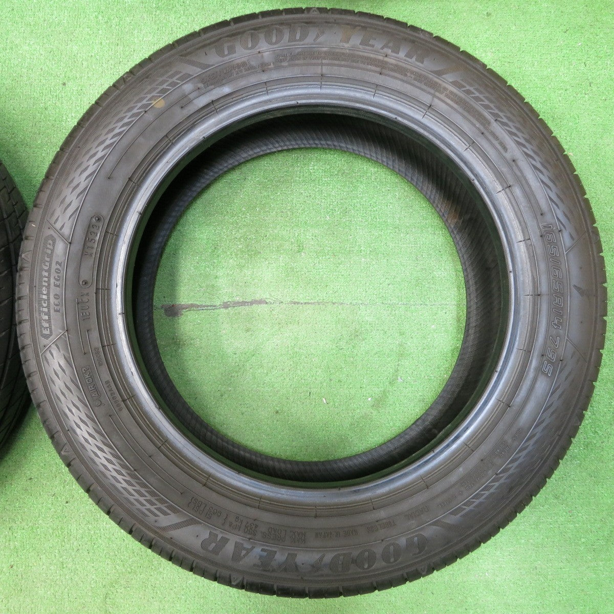 *送料無料* バリ溝！22年！9分★165/65R14 グッドイヤー EfficientGrip ECO EG02 タイヤ 14インチ タンク ルーミー 等★4052702イノタ
