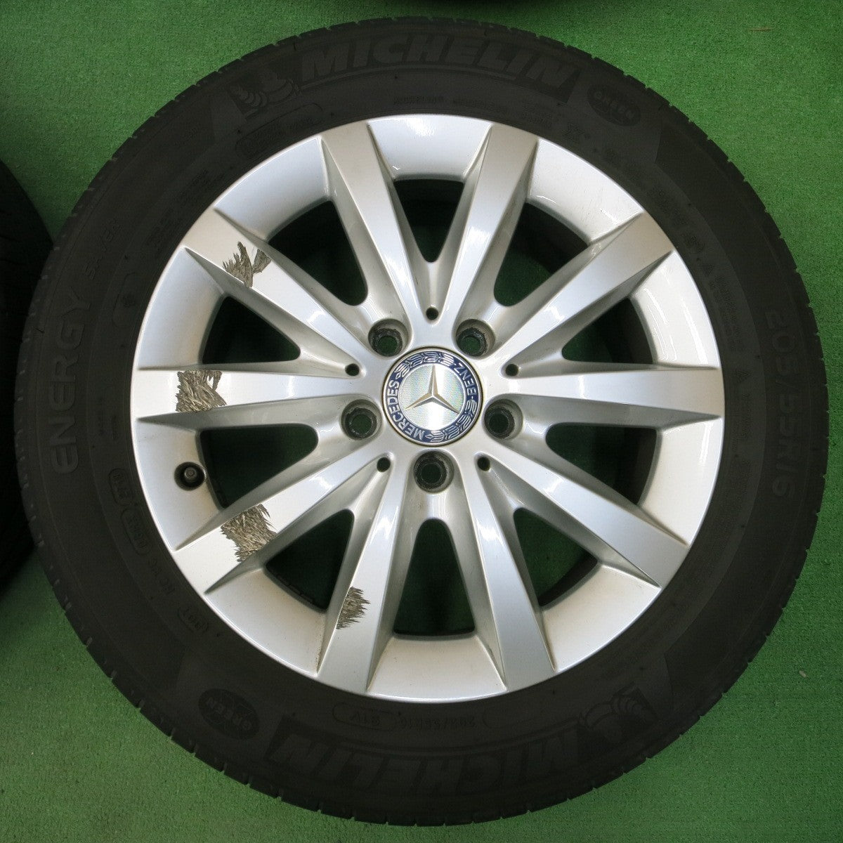 *送料無料* 4本価格★ベンツ Bクラス W246 純正 205/55R16 ミシュラン エナジーセイバー 16インチ PCD112/5H★4042601イノ