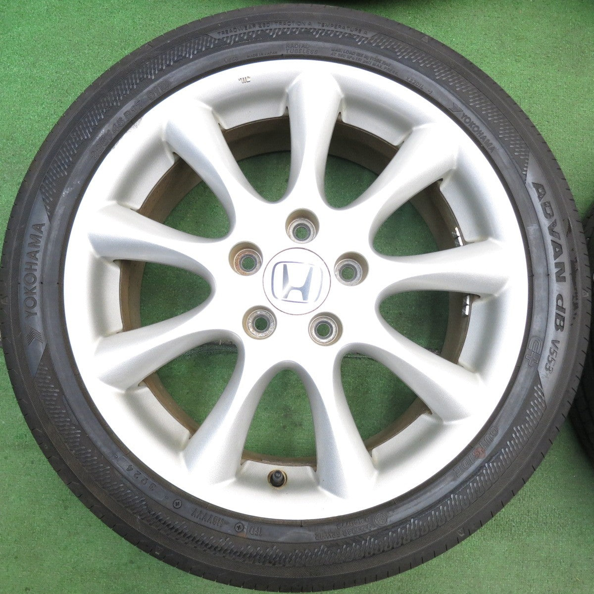 ほぼ未使用！24年◎ホンダ CL9 アコード タイプS 純正 225/45R17 ヨコハマ アドバン dB V553 17インチ PCD114.3/5H◎6071606HAノ