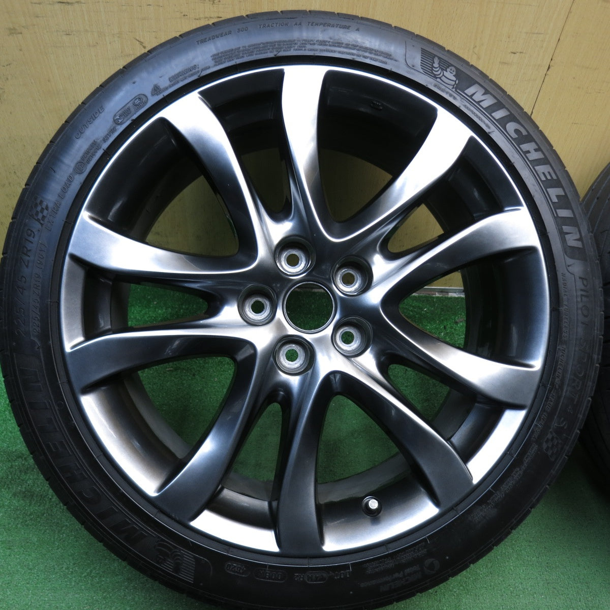 4本価格◎マツダ GJ系 アテンザ 純正 225/45R19 ミシュラン パイロットスポーツ4 S 19インチ PCD114.3/5H◎6083105KKノ