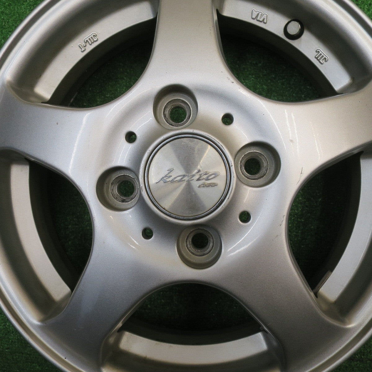 4本価格★Kaito two カイト ツー 13インチ 社外 アルミ ホイール 13×4.00B PCD100/4H★5110104NJホ