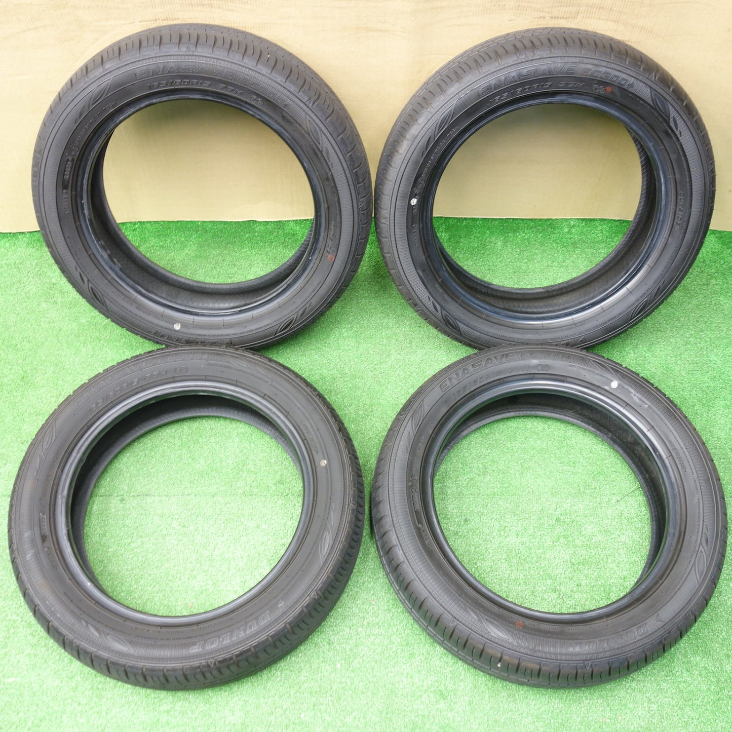 ほぼ新車外し！25年★165/60R15 ダンロップ エナセーブ EC300+ タイヤ 15インチ ハスラー ソリオ デリカ ミニ D:2 等★5121303KTノタ