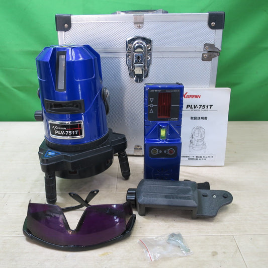 ☆AXBRAIN 高輝度 自動 探知 レーザー 墨出し器 PLV-751T 受光器 LLT-10 アックスブレーン 墨出器 測定器☆