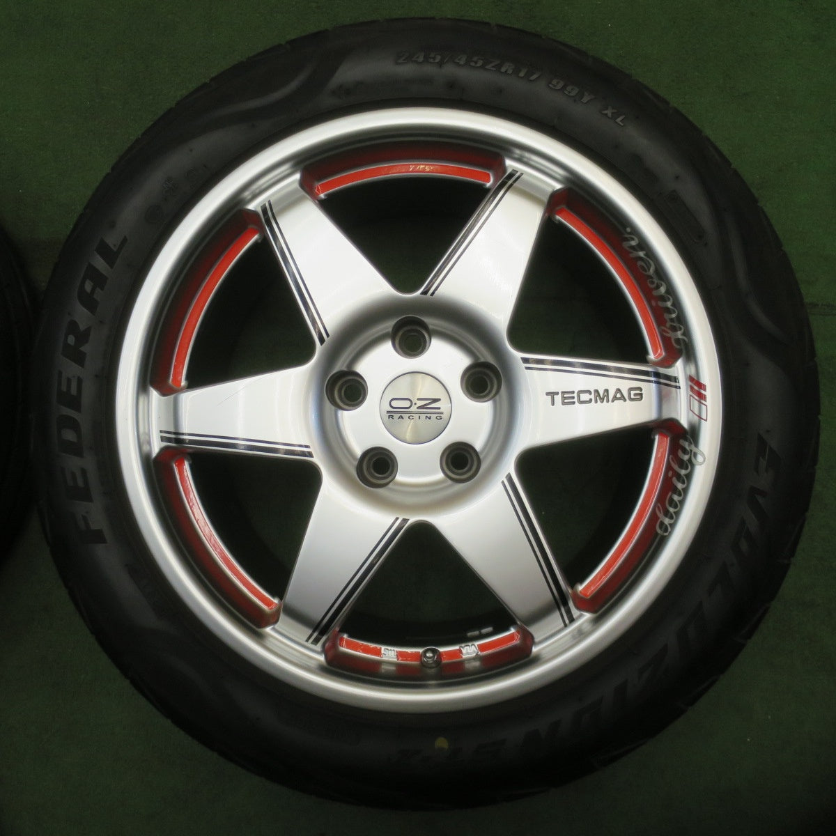 4本価格◎アウディ 等 TECMAG Type 206R 245/45R17 フェデラル EVOLUZION ST-1 テクマグ 17インチ PCD112/5H◎6061704NJノ