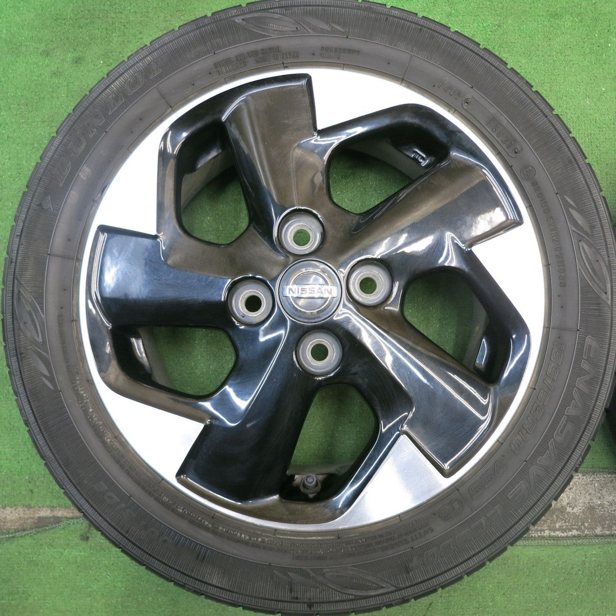 キレイ！21年★日産 ルークス 純正 155/65R14 ダンロップ エナセーブ EC300+ 14インチ PCD100/4H★5062807HAノ