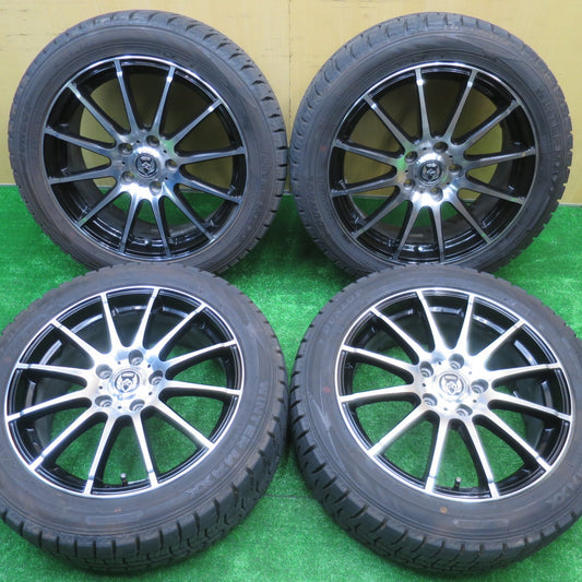 バリ溝！21年！キレイ！9.5分★スタッドレス 215/50R17 ダンロップ ウインターマックス WM02 RiZLEY ライツレー 17インチ PCD114.3/5H★5100801NJス