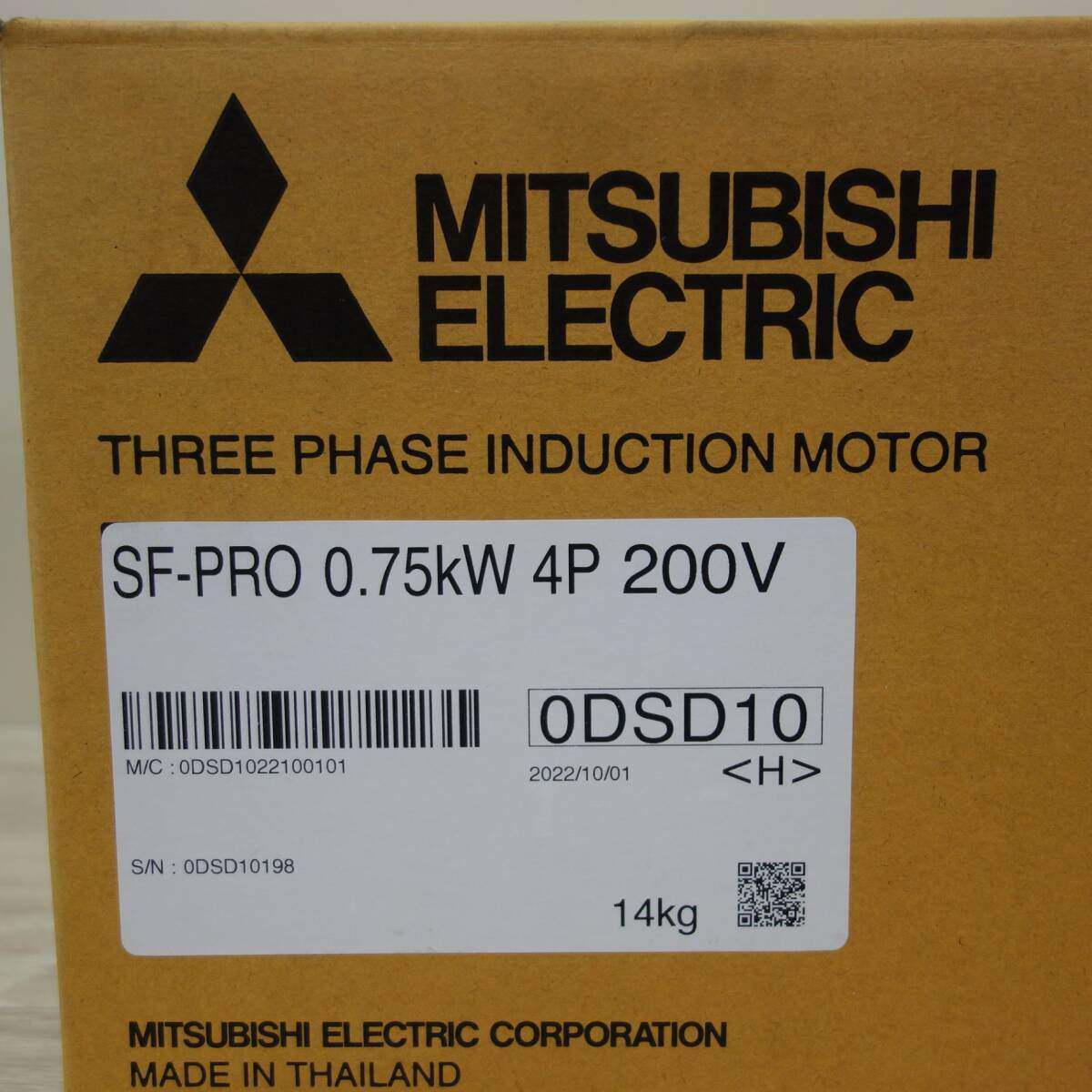 [送料無料] 未使用☆三菱 三相 モータ SF-PRO 0.75KW 4P 200V スーパーラインプレミアムシリーズ☆
