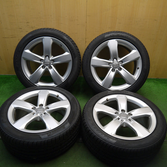バリ溝！21年！キレイ！9.5分★アウディ A6 4G 純正 245/45R18 ピレリ PZERO TM Pゼロ 18インチ PCD112/5H★5072808Hノ