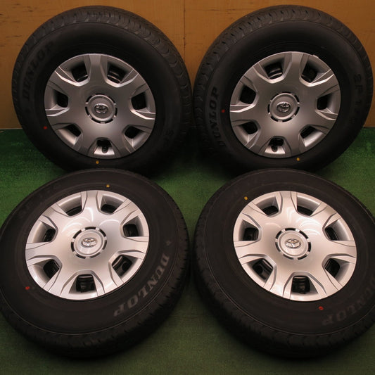 新車外し！25年★トヨタ 200系 ハイエース 純正 スチール 195/80R15 107/105S ダンロップ SP175N 15インチ PCD139.7/6H★6021702NJノ