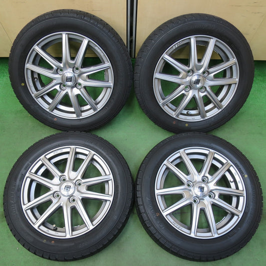 バリ溝！21年！8.5分★スタッドレス 155/65R14 グッドイヤー アイスナビ7 SEIN ザイン 14インチ PCD100/4H★5043007イス