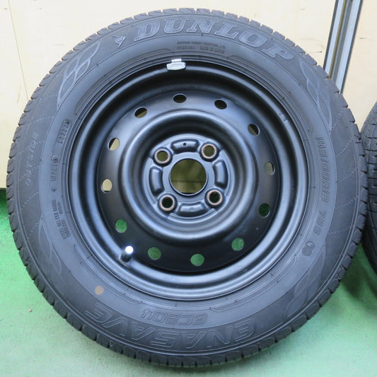 キレイ！23年◎145/80R13 ダンロップ エナセーブ EC204 TOPY スチール ホイール 13インチ PCD100/4H◎6100607イノ
