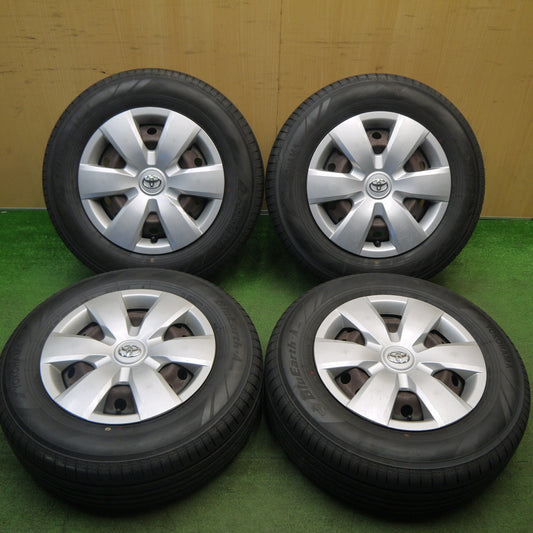 超バリ溝！24年！ほぼ10分★トヨタ カローラ アクシオ 純正 スチール 185/70R14 ヨコハマ BluEarth-A AE50 14インチ ブルーアース PCD100/4H★6022002Hノ