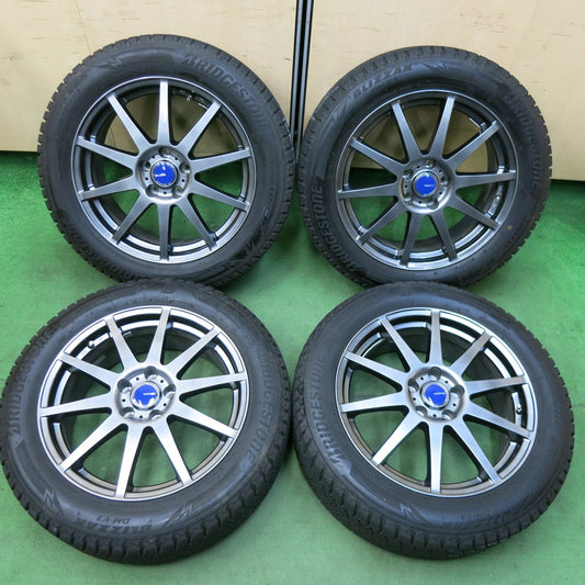[送料無料] バリ溝！22年！キレイ！9.5分★スタッドレス 225/55R18 ブリヂストン ブリザック DM-V3 WINNERS ウィナーズ 18インチ PCD114.3/5H★4121102SYス
