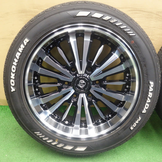 バリ溝!25年!キレイ!9.5分◎阿修羅 BLUME 225/50R18 C 107/105H ヨコハマ PARADA PA03 アシュラ ブルーム 18インチ PCD139.7/6H◎6090301KTノ