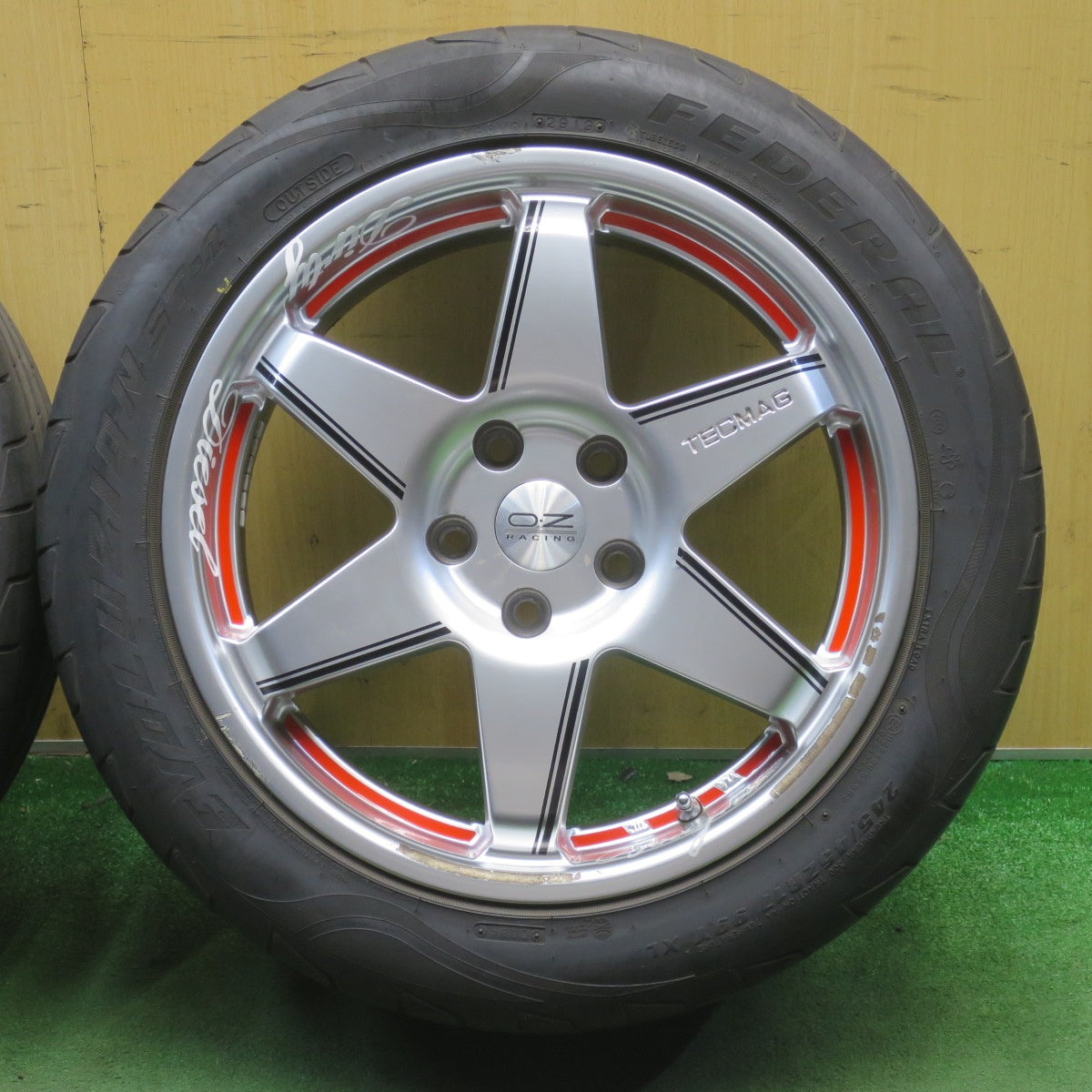 4本価格◎アウディ 等 TECMAG Type 206R 245/45R17 フェデラル EVOLUZION ST-1 テクマグ 17インチ PCD112/5H◎6061704NJノ