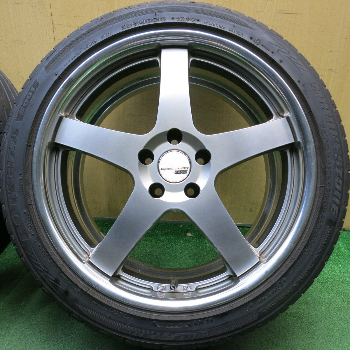 キレイ★ベンツ 等 SSR EXECUTOR EX01 タナベ 255/40R19 ブリヂストン ポテンザ S001 エグゼキューター 19インチ PCD112/5H★6052808HAノ