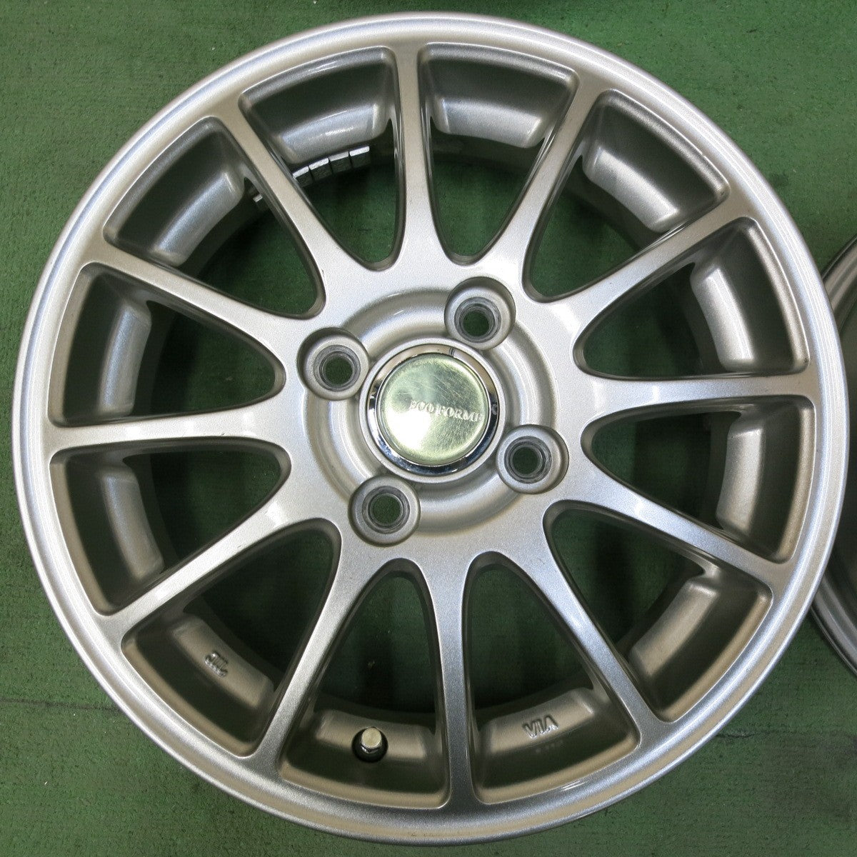 4本価格★ECO FORME ブリヂストン 製 14インチ ホイール エコフォルム 14×4.5J PCD100/4H★5061306SYホ