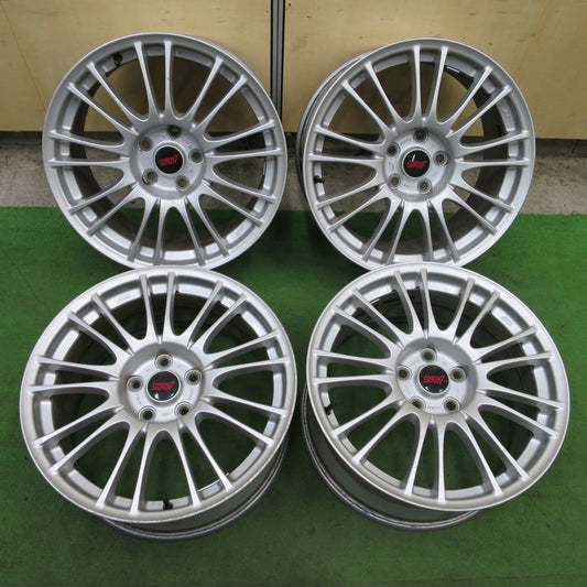 4本価格★スバル GRB インプレッサ WRX STi 純正 OP BBS RV739 ホイール 18インチ 18×8.5J PCD114.3/5H★6021405ナホ