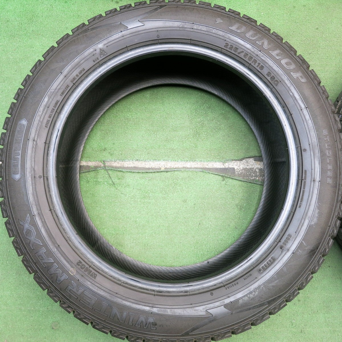 バリ溝！9.5分★スタッドレス 225/55R18 ダンロップ ウインターマックス WM02 エクストレイル デリカD:5 XV フォレスター 等★5080101HAスタ