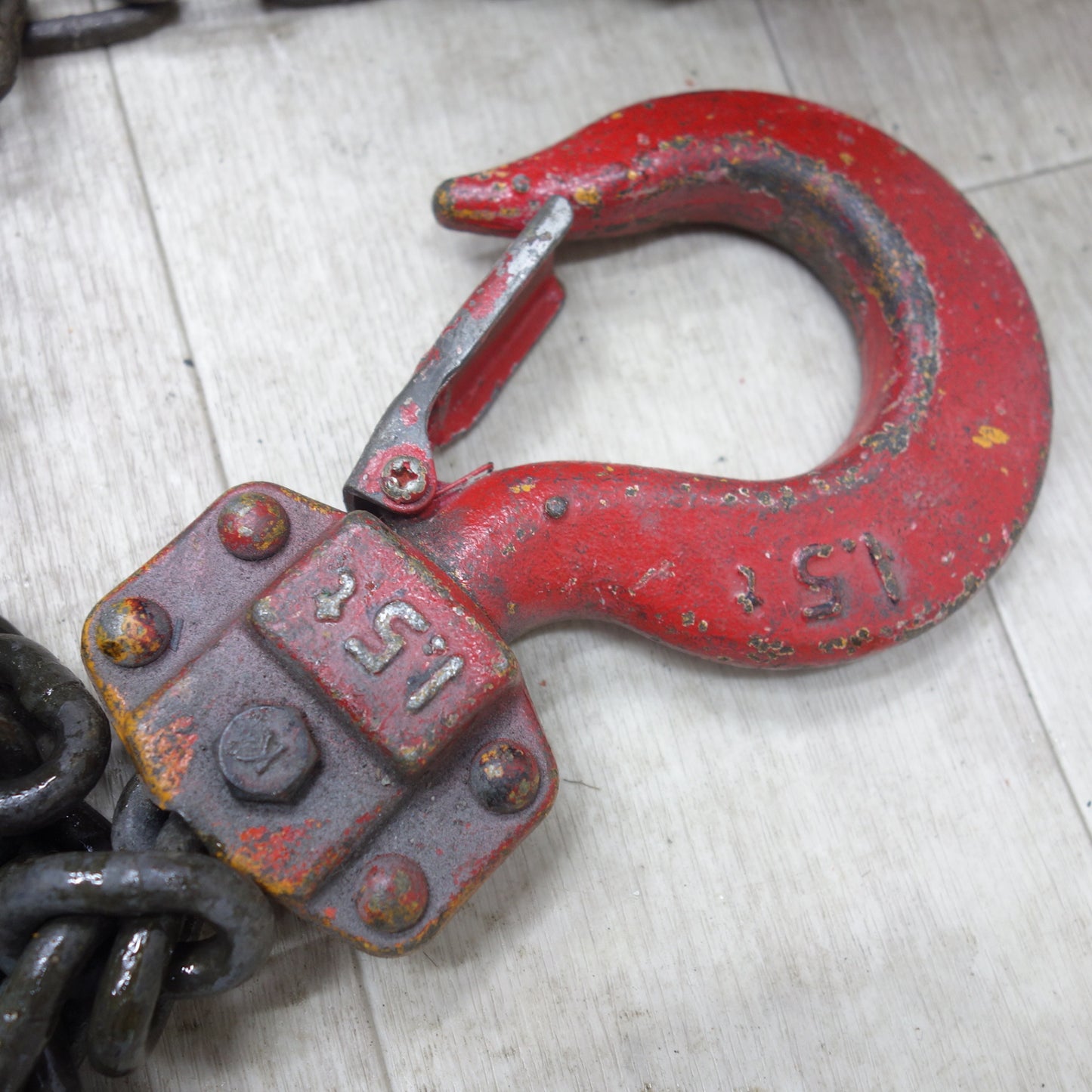 [送料無料] ◆チェーンブロック 手動式 手動 1.5t 1.5トン 1.5ton 工具 吊り 吊上げ 荷揚げ 型式 不明◆