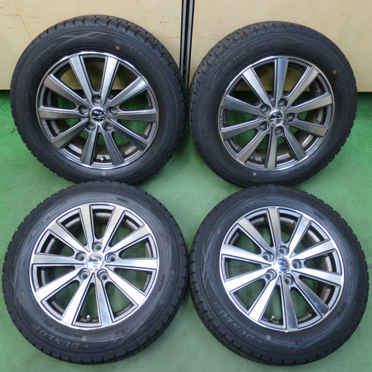 4本価格★スタッドレス 205/60R16 ダンロップ ウインターマックス WM01 SMACK ENKEI スマック エンケイ 16インチ PCD114.3/5H★5100905イス