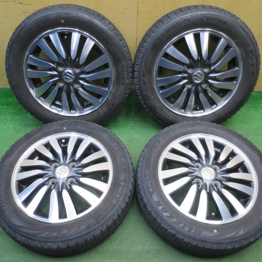 4本価格！22年★スズキ ソリオ 純正 155/65R14 スタッドレス ブリヂストン ブリザック VRX2 14インチ PCD100/4H★6041303NJス