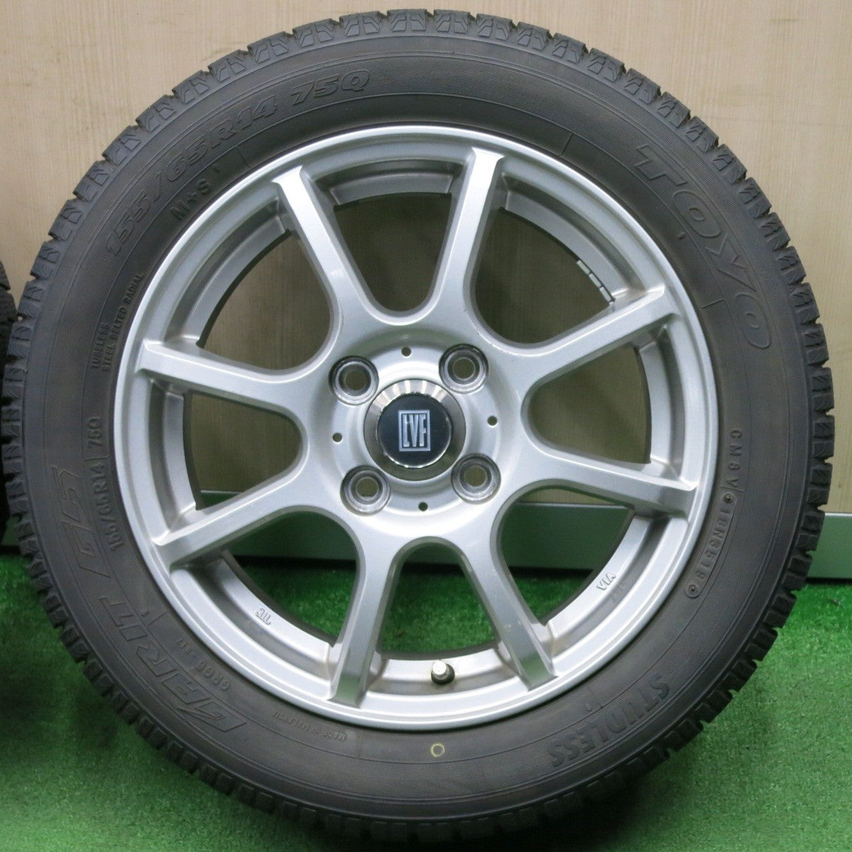 4本価格★スタッドレス 155/65R14 トーヨー ガリット G5 LVF 社外 アルミ 14インチ PCD100/4H★4122401NJス