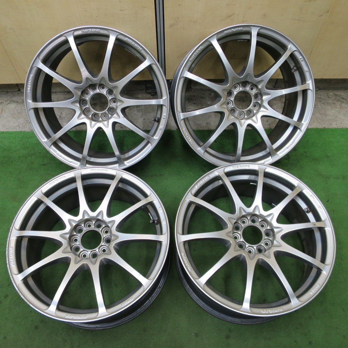 4本価格★RAYS VOLK RACING VR CE28NF MONOBLOCK 鍛造 17インチ ホイール レイズ ボルクレーシング モノブロック 17×7.5JJ PCD100/5H★6052203NGホ